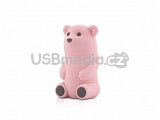 USB Medvěd 8GB růžový