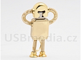 USB robot zlatý 4GB